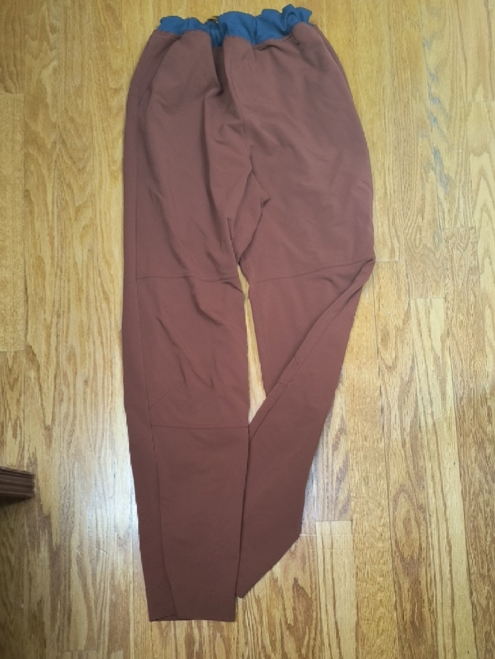 Cotopaxi Men's Medium Rust And Blue Stretch Fabric Hiking Pants with Navy Trim